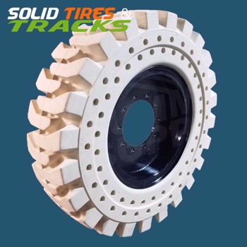 14.00-24 Non-Marking Solid Telehandler Tire with Rims - Severe Duty