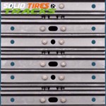 Set of 2, 400mm Excavator Steel Tracks with Grouser Shoes x 38 links