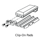 31" 800 mm Clip-On Rubber Pad Pitch 216mm