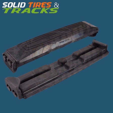 450mm Clip-On Rubber Pad 135mm Pitch- Heavy Duty