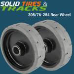 305/76-254 Scissor Lift Tires- Drive and Rear Wheel Assembly